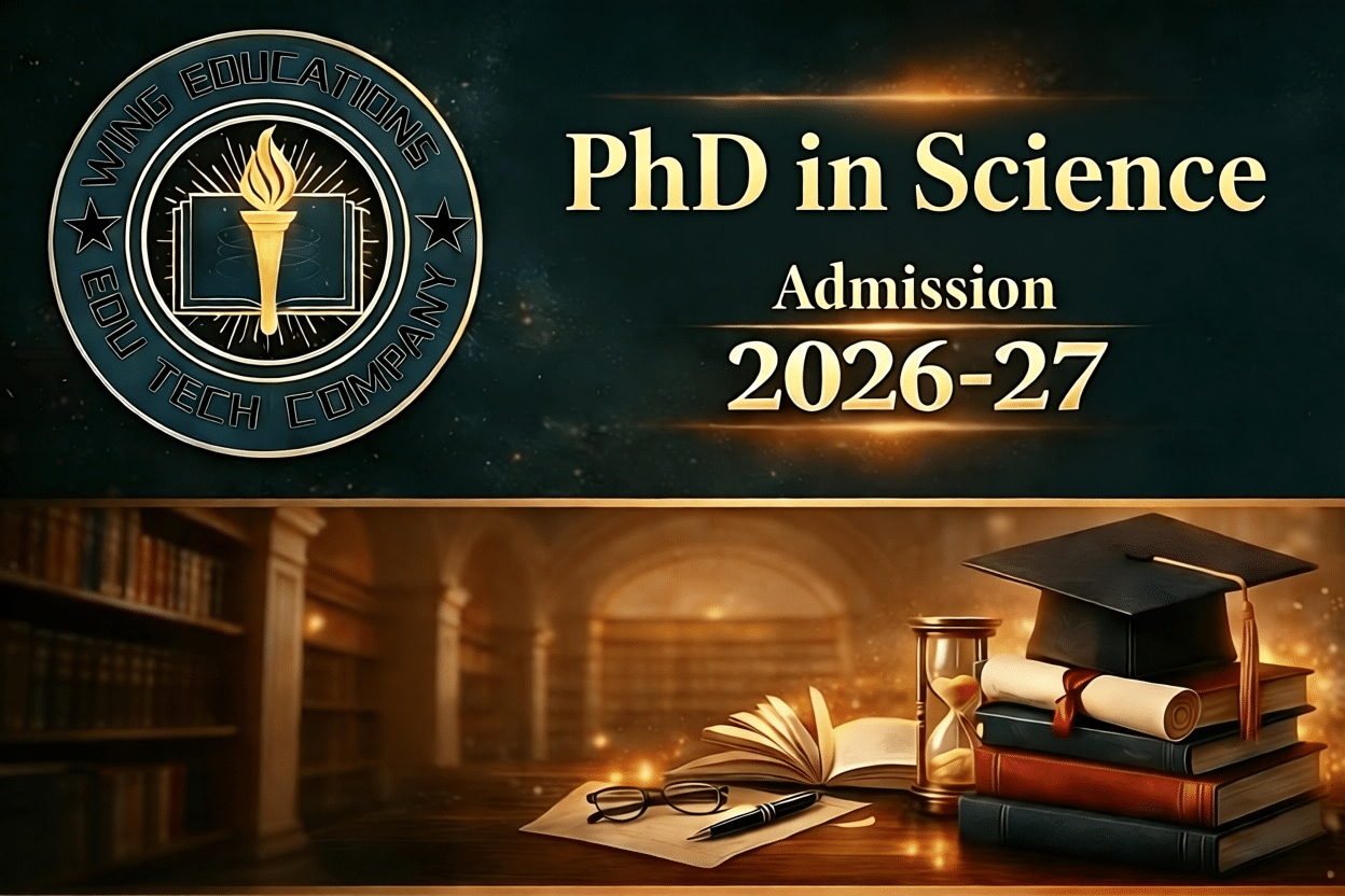 PhD in Science Admission 2026-27