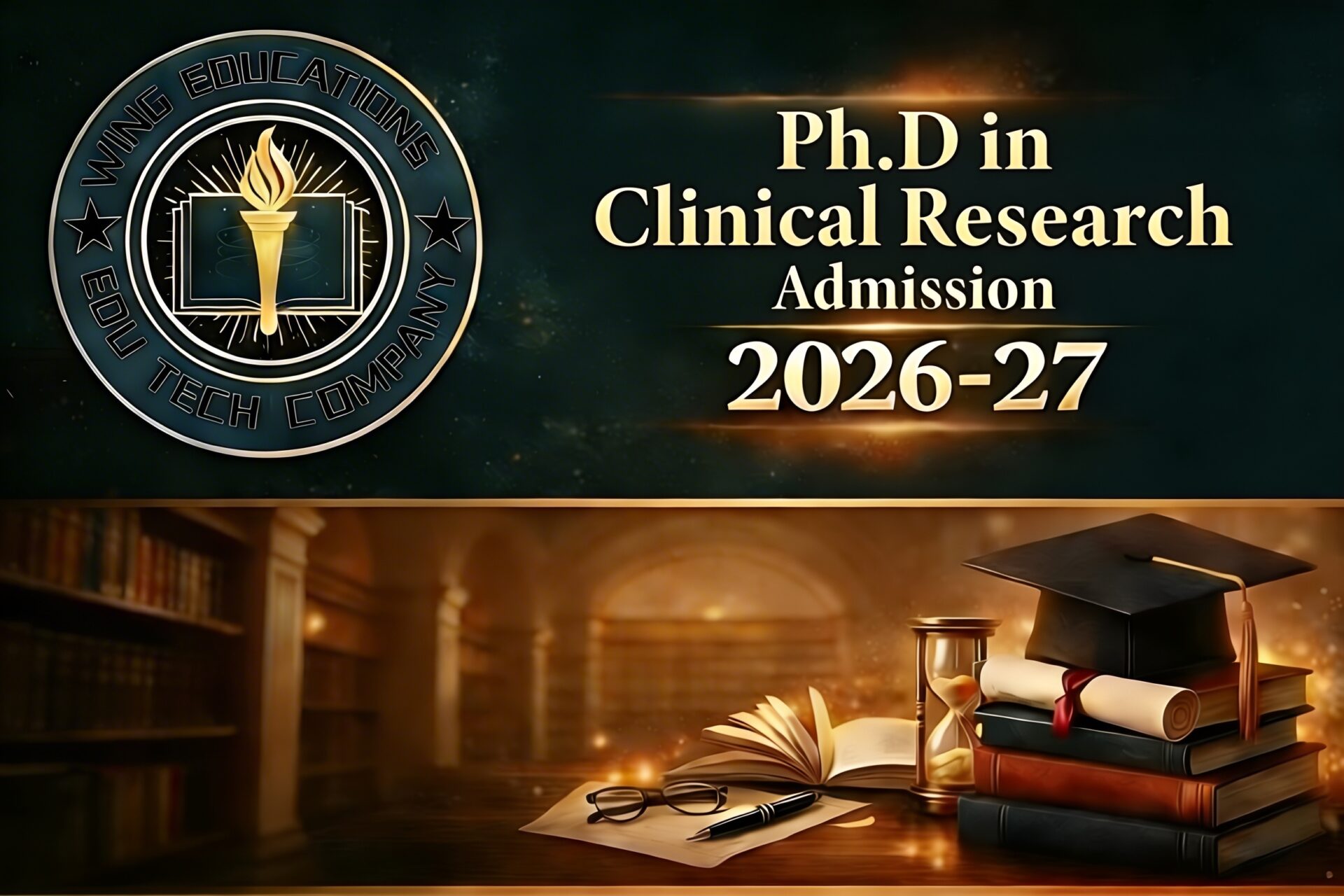 Ph.D in Clinical Research Admission 2026-27