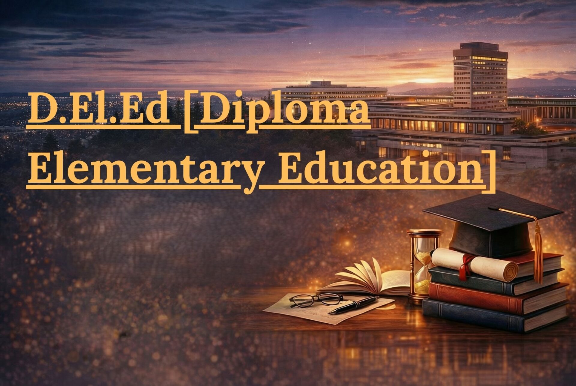D.El.Ed Diploma Elementary Education Admission 2026-27