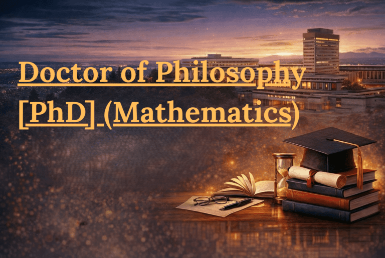 Doctor of Philosophy [PhD] (Mathematics) Admission 2026-2027