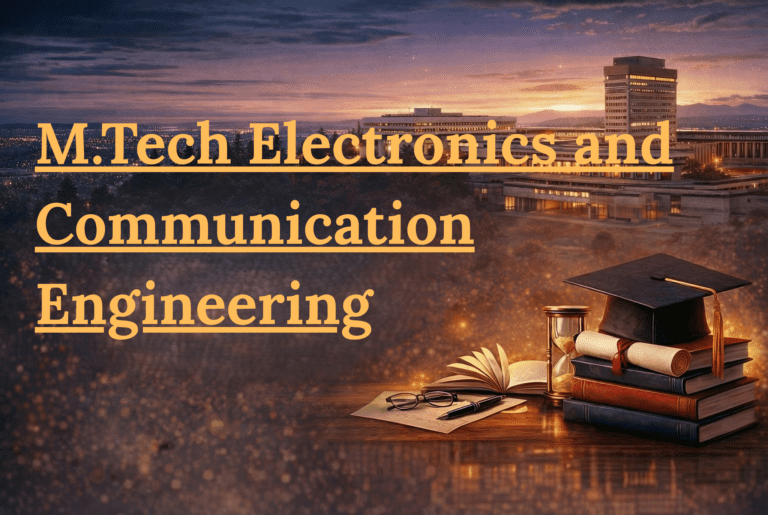 M.Tech Electronics and Communication Engineering Admission