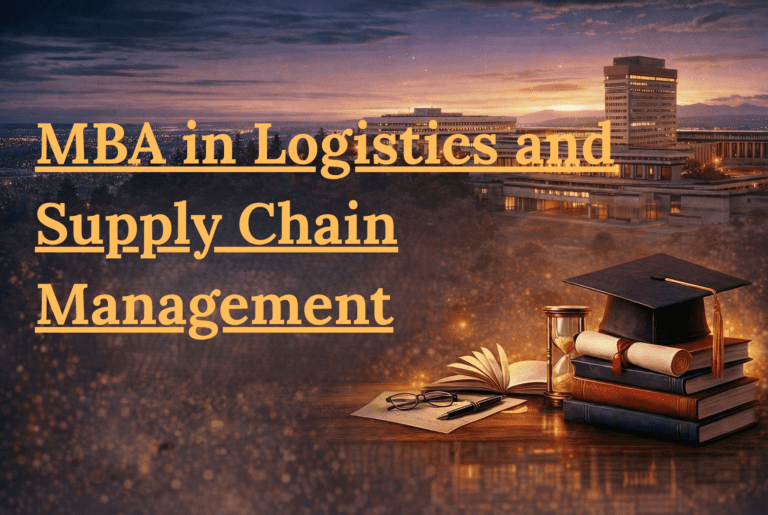 MBA Logistics and Supply Chain Management Admission 2026-27