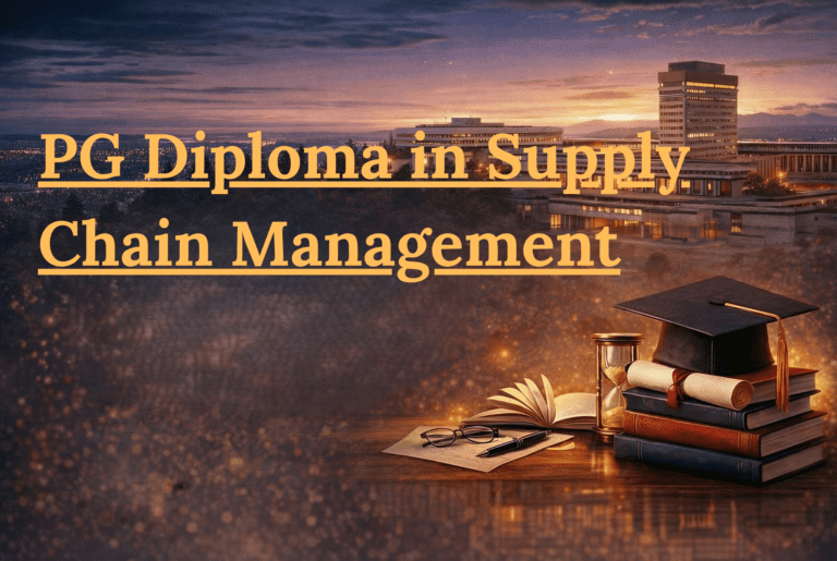PG Diploma in Supply Chain Management Admission 2026-27