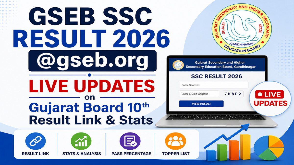 GSEB SSC Result 2026 DECLARED at gseb.org
