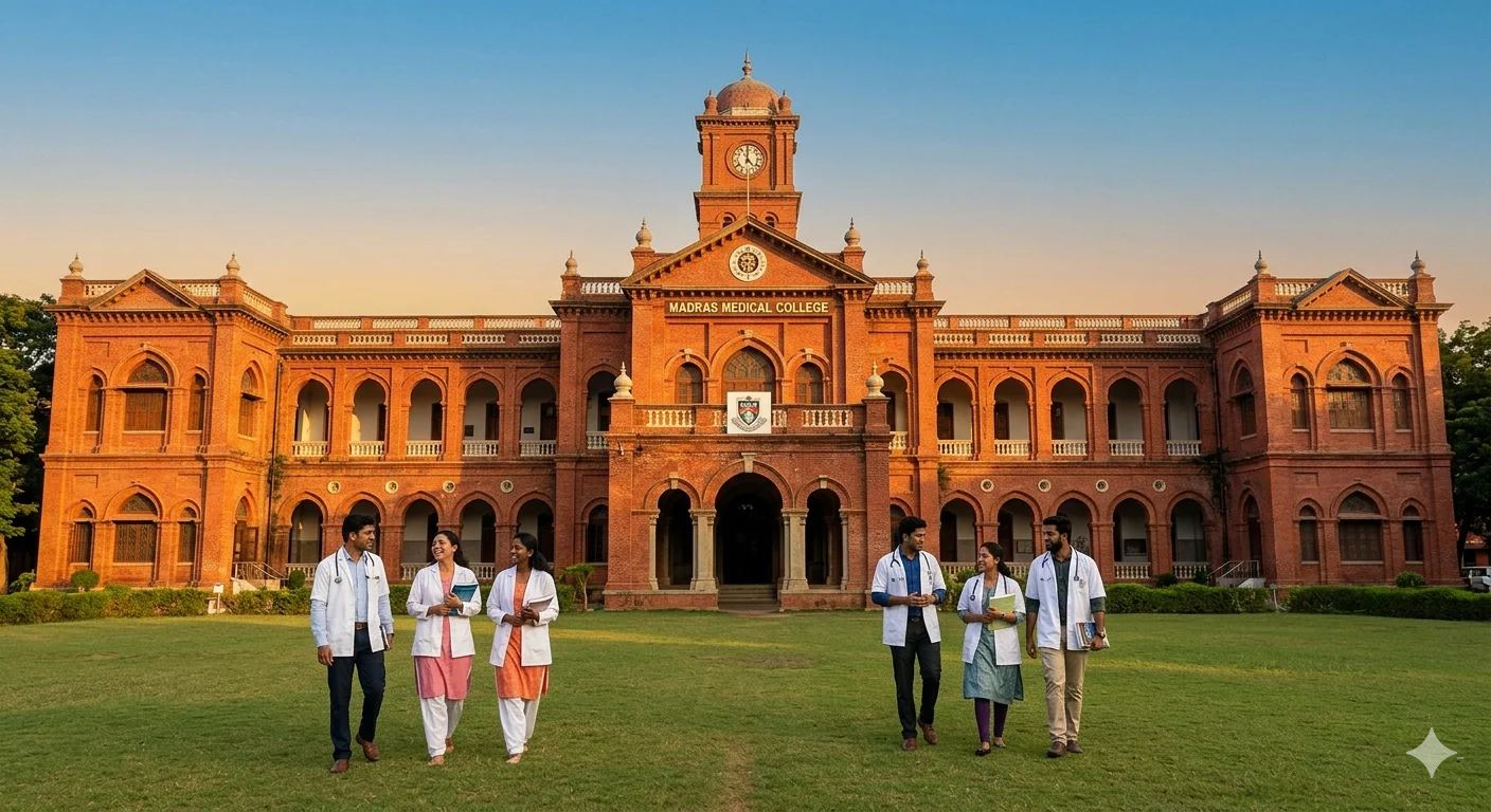 Madras Medical College campus in Chennai Tamil Nadu