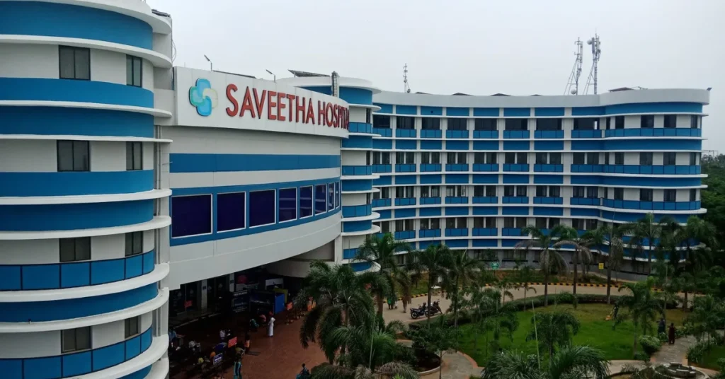 Saveetha Medical college campus in Chennai Tamil Nadu