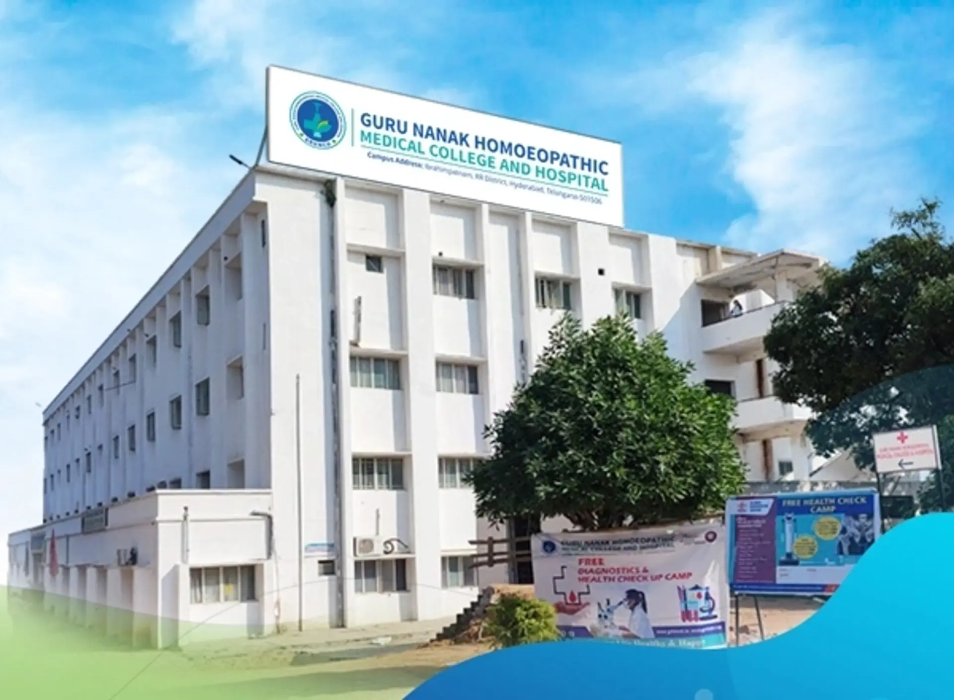 Sri Guru Nanak Dev Homoeopathic Medical College campus in Ludhiana Punjab